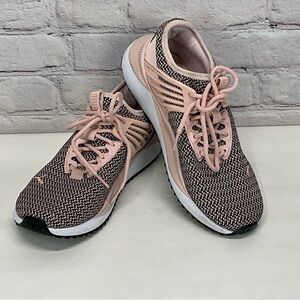 PUMA Athletic Shoes Women's Size 7 Pink Black Optimal Comfort Soft Foam Lace Up